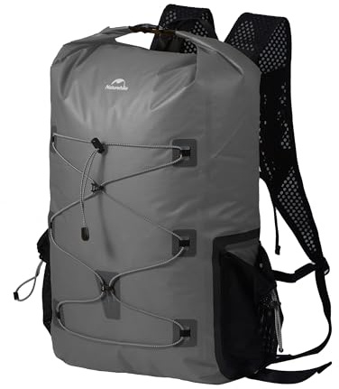 Naturehike 25L Waterproof Backpack Durable Lightweight Dry Bag Backpack only 430g with Adjustable Chest Strap for Men Women Watersports Climbing Trekking Motorcycle Fishing Traveling