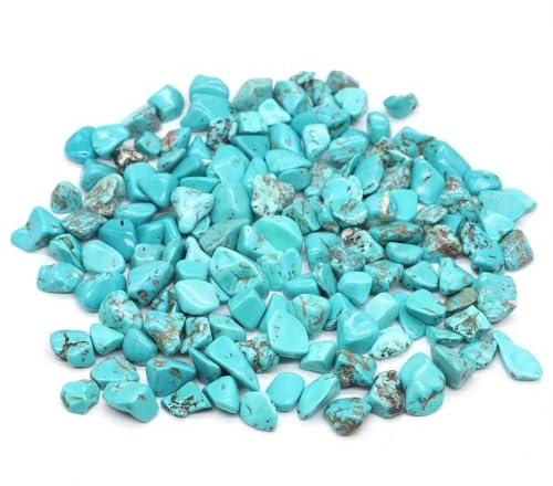 Pierres naturelles gravier cristaux copeaux de quartz minerai minéraux Reiki guérison agates roulées spécimen maison aquarium aquarium décoration-vert turquoise-100g