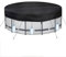 PATWING Bâche de Piscine Ronde Ø 371 Für Ø320-366cm Piscine, UV-Resistente Bâche für INTEX & BESTWAY Piscine, Bache Piscine avec Haubans et Piquets de Sol