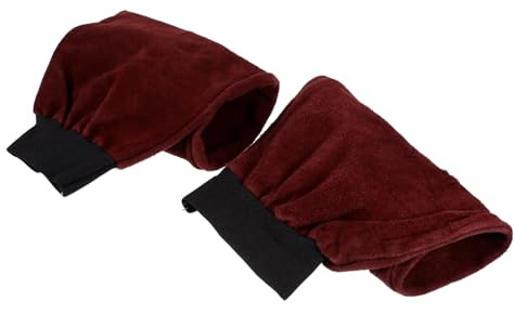 HOMSFOU Mangas protectoras para brazo de piel de vaca 17,3 x 7,9 pulgadas Mangas resistentes al calor con banda elástica unisex para trabajos de soldadura y protección de seguridad