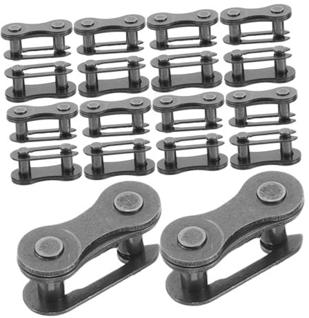 UKCOCO 20pcs Bicycle Chain Link Connector Set Rust-Free Steel Cycling Chain Repair Tool for Quick Maintenance Compatible