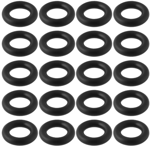 Briny River EPDM-O-Ringe, Gummidichtung, metrische Dichtungsscheiben für Filterdüse, Rohrverbindung, 14 x 8 x 3 mm, Schwarz, 100 Stück
