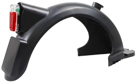 E Scooter Schutzblech, Scooter Ersatzteile, Hinteres Schutzblech Set mit Rücklicht, Kennzeichenhalterung für sicheres Fahren