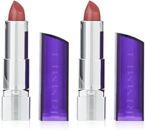 Rimmel London Moisture Renew Lipstick, 220 Heather Shimmer, 4 g (Pack of 2)