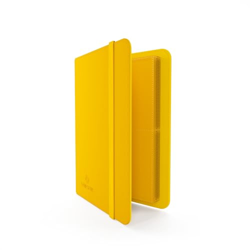 Gamegenic Prime Album 8-Pocket, Organize Standard and Japanese Size Collectible Cards, Premium Card Game Protector, Holds up to 160 Cards, Ideal for Playset Collections, Yellow Color