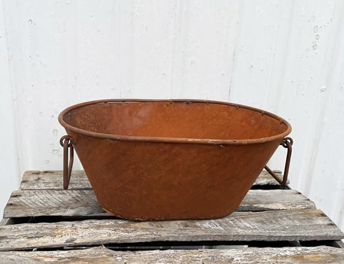 Edelrost Wanne zum Bepflanzen klein 15x34cm Rost Pflanzwanne Blumentopf