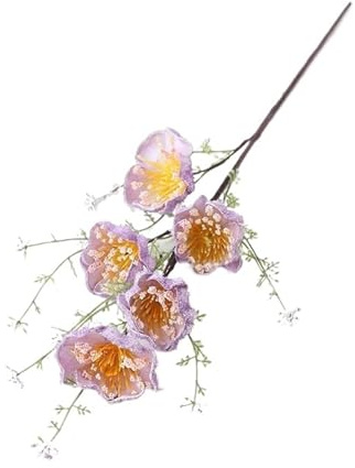 2 pezzi di azalea artificiale rosa in schiuma, fiori finti, decorazione for la casa e il soggiorno(Purple)