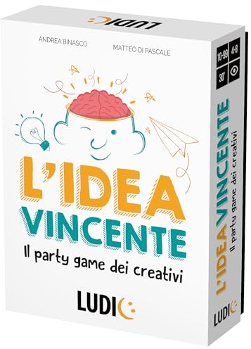 LUDIC - La Idea ganadora New - El Party Game De Los Creativos | Juego de Sociedad en el Que tendrás Que Asumir los paños de una agencia Creativa, Juego de Mesa para Toda la Familia, Idea Regalo para
