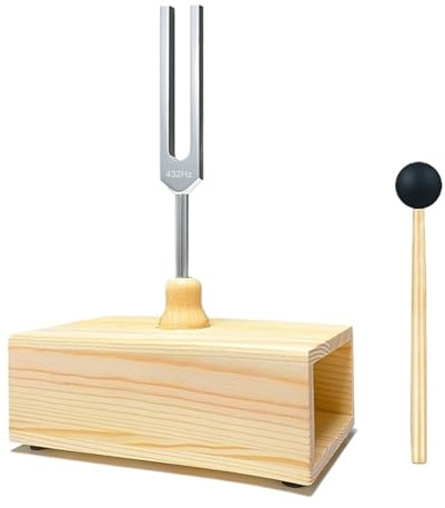 Stimmgabel 432 Hz Stimmgabel mit Resonanzkasten, for Klangheilung, Hörtests, Meditation