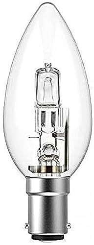 Swan 42W Candle Bulb, Clear Glass, Small Bayonet Cap B15D