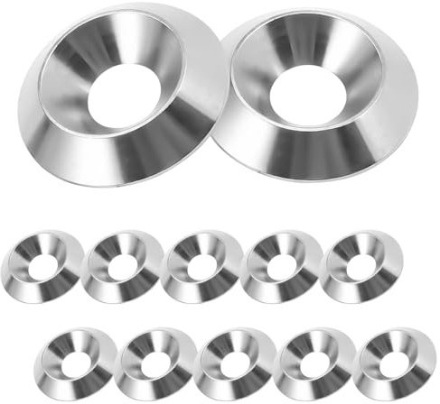 BLNC 10 Pezzi Rondella Svasata, Rondelle Decorative in Acciaio Inossidabile 304 per Viti (M8 x 20 mm)