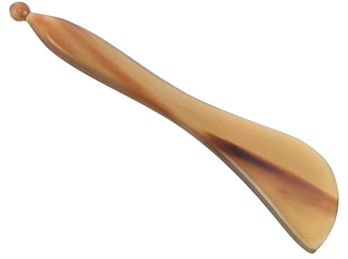 ELAYARD Ochsenhorn Gua Sha Massagegerät Gesichtsformung und Ganzkörper Massagebrett Hautfreundlich Kompakt und Reisefreundlich für Gesicht Nacken und Schultern