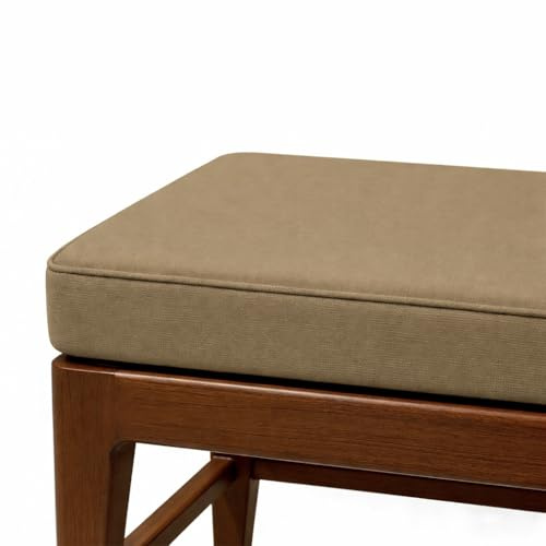 EXZFW Bankauflage mit Abnehmbarem Bezug, rutschfeste Sitzauflage Bank für Innen & Outdoor, Waschbares Bankkissen, Gartenbank Auflage für Fensterbank, Eckbank, Couch,No14,110x40x5cm