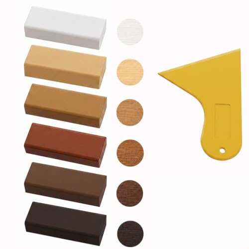 Kit de Reparación Cera para Madera, Masilla para Madera Reparador Arañazos