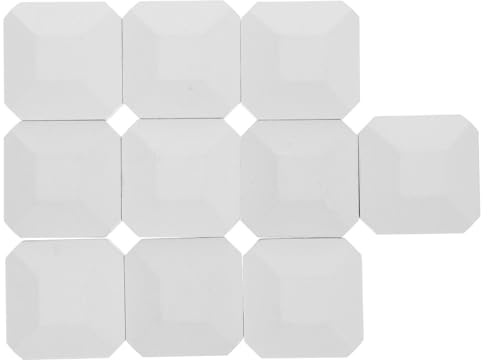 ifundom 10pcs Replacement Briquettes, Cordierite Briquettes Replacement for Gas Grill, 2x2 in White, Self Cleaning, Even Heat Distribution, for Turbo and General Gas Bbq Grills