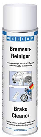 WEICON Bremsenreiniger 500 ml | Transparenter Universalreiniger für Kfz |Bremsbeläge an Auto, Motorrad, Fahrrad reinigen