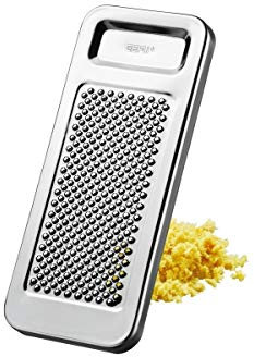 GEFU Zitronen- und Gewürzreibe RETARO - Hochwertige Edelstahlreibe für Zitronen- und Orangenschalen sowie Gewürze - Spülmaschinengeeignet