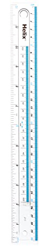 Helix 30.48 cm/30 cm Lineal J11100, transparent