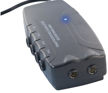 4 Way Amplifier with Digital Bypass and circuit Protection