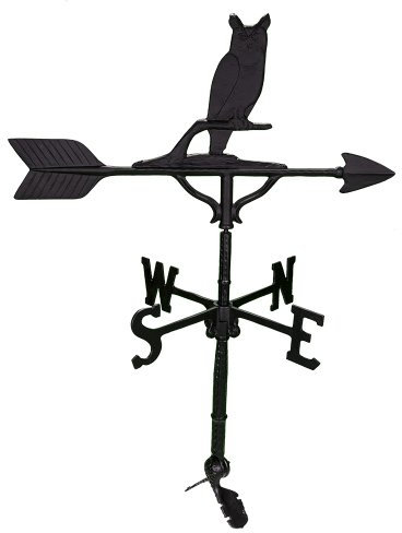 Montague Products 81,3 cm Girouette en métal avec Noir satiné Chouette