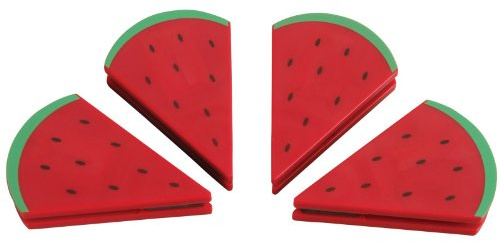 Coleman Watermelon-Shaped Tablecloth Weights (4 Pack, Multi Color, Plastic, Round, Windproof)