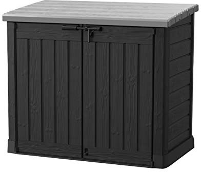 Keter 17199416 Mülltonnenbox Store it Out Max, Schwarz, 1.200L