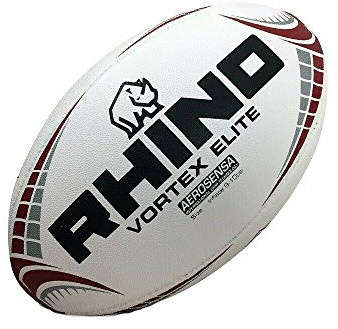 Rhino - Ballon de Rugby Vortex Elite (Taille 1) (Blanc)