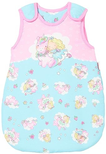Heless 1994 - Schlafsack für Puppen, im Design Einhorn Emil und Fee Emma, Größe 28 - 35 cm