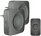ELRO DB3000 Funk Türklingel Set 2X Empfänger für Steckdose-Wasserdicht, 300m Reichweite, 64 Melodien-Schwarz, Plug-In/Stecker