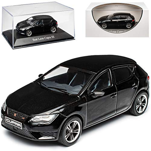 Ixo Seat Leon Cupra 280 Schwarz 5 Türer 3. Generation 2012-2020 1/43 Modellcarsonline Sonderangebot Modell Auto