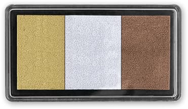 Trendhaus Stempelkissen Metallic-Gold, Silber, Bronze 3teilig
