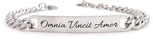 Bracciale da uomo personalizzato in acciaio con incisione personalizzabile braccialetto regalo ragazzo nome frase inciso amico scritta