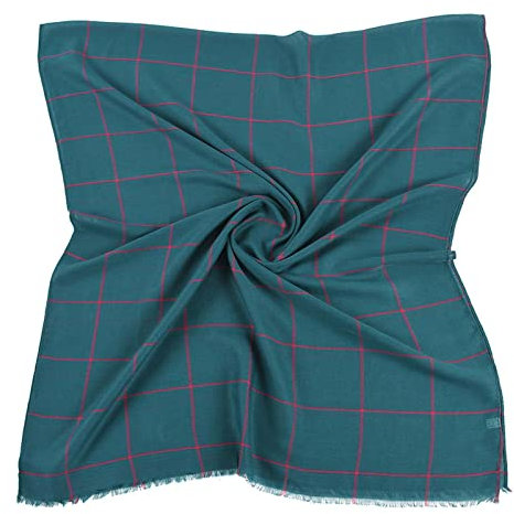 QinMMSPORTS Damen Mode Baumwolle und Leinen Gitter Druck Paris Gaze Schal Krawattenschal Verhindert Sonnenbaden im Großer Schal Wollhuhn Schal Jungen (Green, One Size)