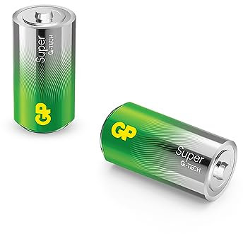 C Baby - Pilas alcalinas GP Super 1,5 V, 2 Unidades