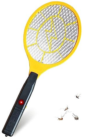 FIRST CHOICE KAYA Electric Mosquito Fly Swatter Bug Zapper Bat Racket | Battery Operated (Battery not included) Flies Bat Racket | Pests Insects Killer Repellent | Bug Killer Indoor And Outdoor