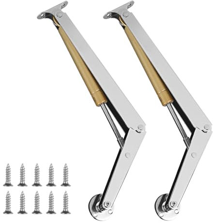 LALAGO 2 unidades de resorte de gas amortiguador de gas 150 N/PC, bisagras de soporte de tapa, bisagra plegable para caja de madera, armario colgante, amortiguador de gas