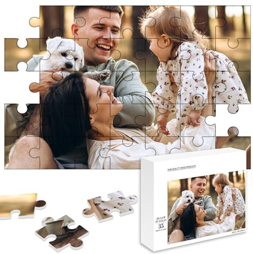 Foto-Puzzle 35-1000 Teile/inkl selbst gestalten Fotopuzzle， individuelles Puzzle für Erwachsene und Kinder Benutzerdefiniert Puzzle perfektes Fotogeschenk