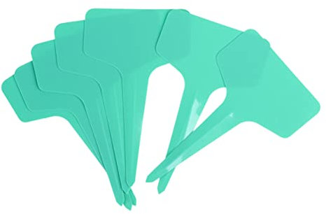 Gogogmee 100pièces Lot De Étiquettes Plante Type t Vertes Plastiques Étanches Uv Résistantes Durables Et Réutilisables Pour Jardin Et Pépinière