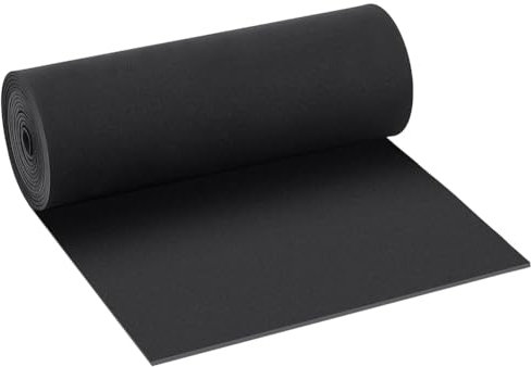 BENECREAT 300x30 cm EVA-Schaumstoffrolle, 3 mm Dicker Schwarzer Premium-Cosplay-Schaum Für Papier-Scrapbooking, Basteln, DIY-Projekte, Foamie Handwerk