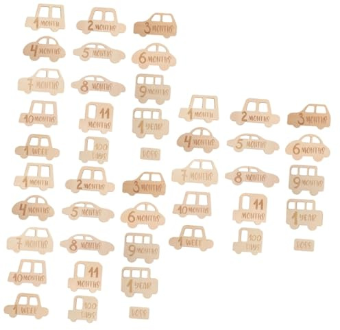 Hemobllo 45pièces Cartes pour Jalons Mensuels Bébés Accessoires Photo De pour Annonces Fêtes