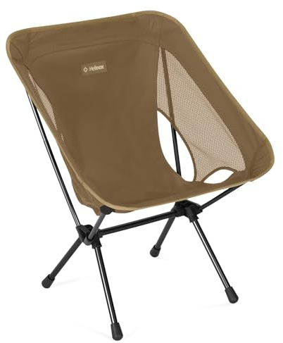 Helinox Chair One (re) High-Performance Camping Chair, 1.97lbs, Lightweight Compact Collapsible Outdoor Chairs, Backpacking, Picnic, Adventures, Coyote Tan