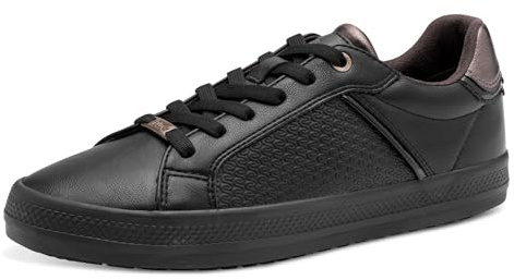 s.Oliver Damen Sneaker flach Leicht Bequem, Schwarz (Black), 40 EU