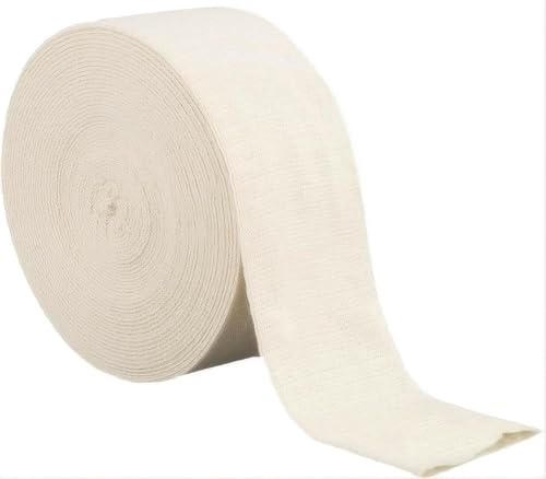 Vendas tubulares Vendaje elástico de Soporte para brazo Vendaje de Neta elástica Transpirable Tubular vendaje de gasa de algodón,algodón y elastano (12cm×5m/4.72in×5.47yds)