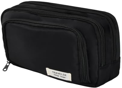 Federmäppchen mit 3 Fächer, Mäppchen große Kapazität Federtasche, Federmappe Mädchen Teenager Pencil Case Stiftetasche Schlamppermäppchen Bleistifttasche für Schule & Büro