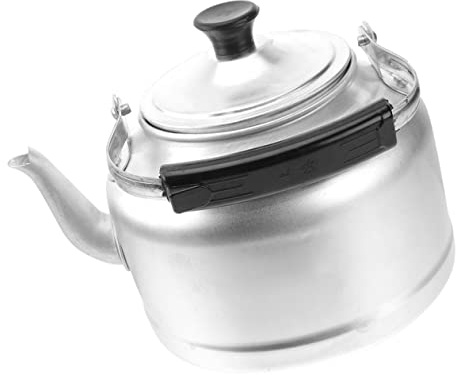 Aluminium Wasserkessel 5l Silber, Dickwandig für Familiengebrauch | Pfeife, Tragbar und Vielseitig, Feine Verarbeitung, Passend zum Teetrinken
