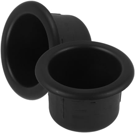VERDANVERSE Inserto Pezzi ABS Portabicchieri 2 in Camper per Nero