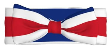 SSIULUS Haarband mit Schleife von Costa Rica, weiches Polyester-Haarband mit niedlichem Schleifen-Design, dehnbar und bequem