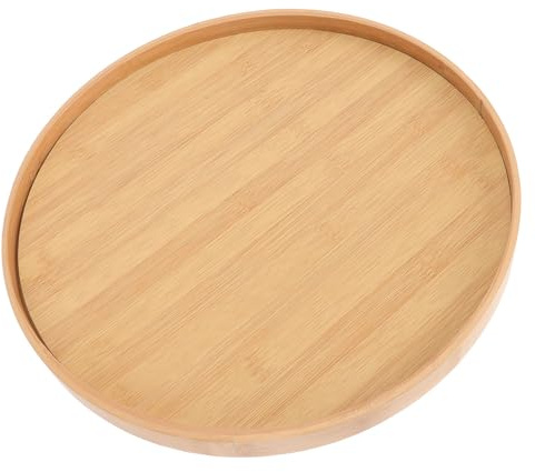 BESPORTBLE Holz Bilderrahmen Rund 35cm Fotohalter und Dekorativer Rahmen für Wohnzimmer und Büro