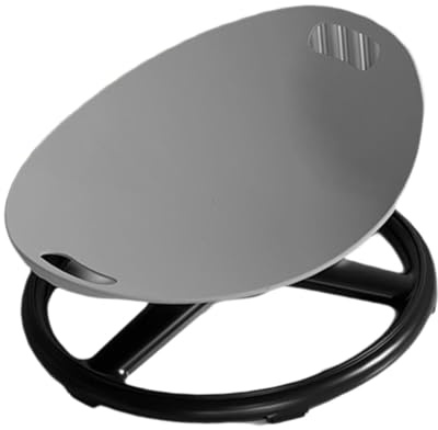 YWJLQH Chaise Pivotante Enfant Chaise Sensorielle Siège Rotatif Tabouret Enfant Jouet D'Équilibre Coordination Matériaux PP Métal Adapté Activités Physiques, Gris