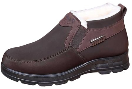 Botas de Nieve térmicas de Invierno, cómodas, Antideslizantes, con Aislamiento térmico, cálidas y Forradas de Polar, para Exteriores, Ideales para Condiciones de Nieve, Hombre_1